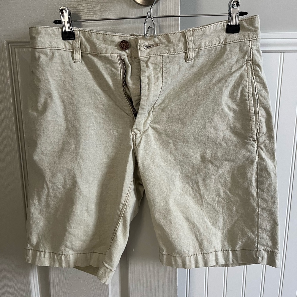 Tailor Vintage Men’s Linen Greenwich Shorts, 30” Waist, 9” Inseam, Slim …